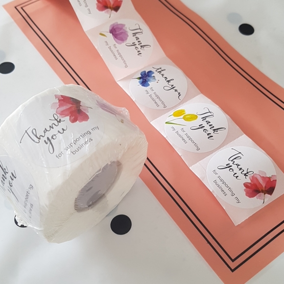 100 pcs 1.5" In. Thank You Stickers - Picture 10 of 13